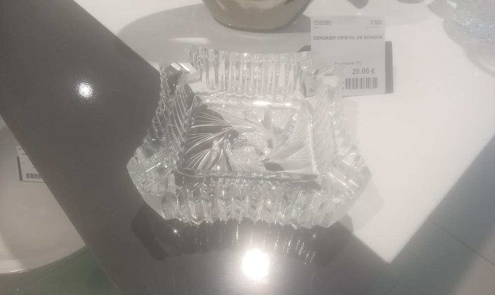 CENDRIER CRISTAL DE BOHEME