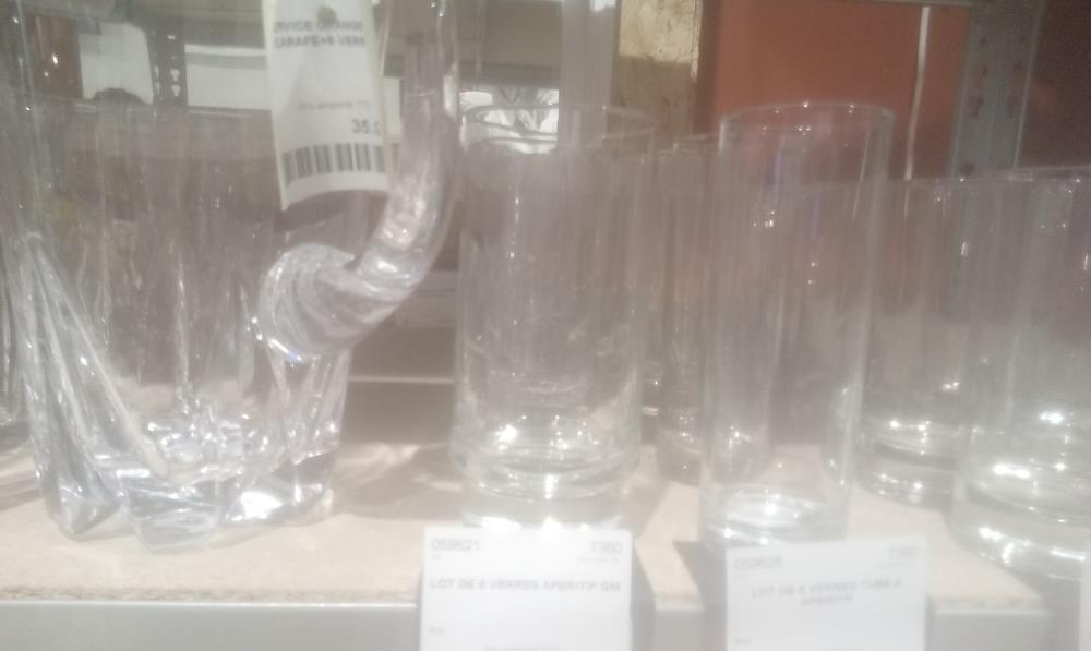 LOT DE 6 VERRES APERITIF GM