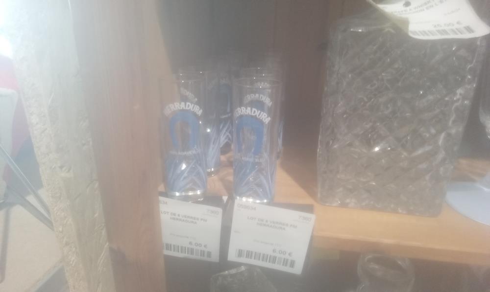 LOT DE 6 VERRES PM  HERRADURA