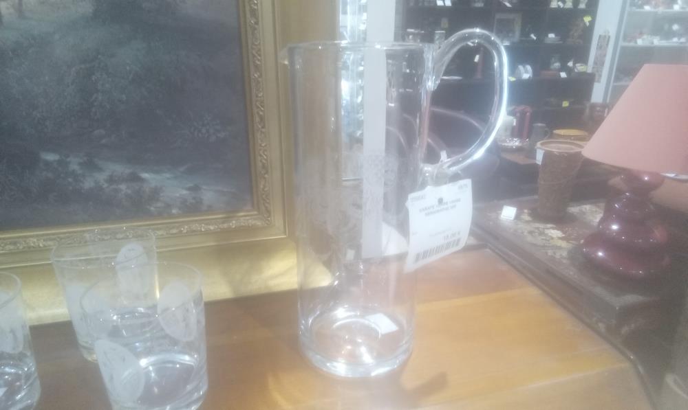 CARAFE VERRE 1ANSE SERIGRAPHE GM