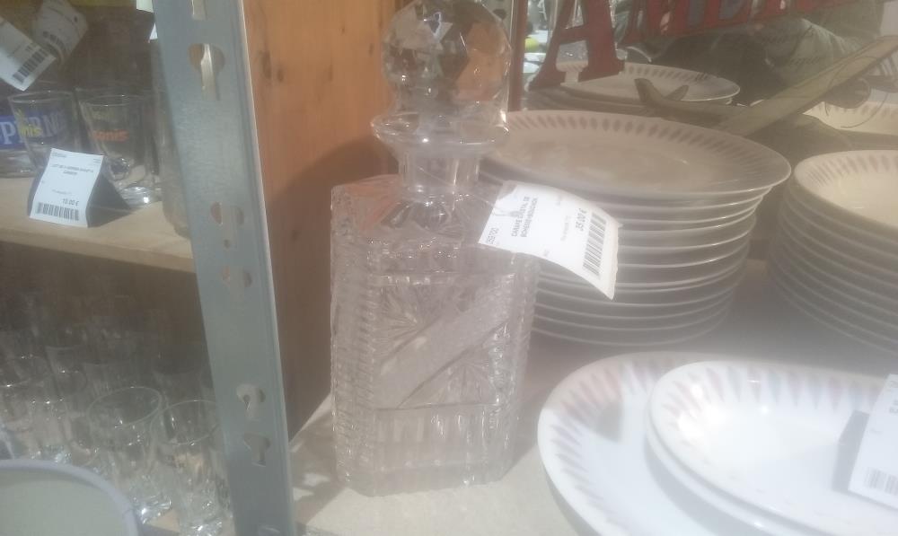 CARAFE CRISTAL DE BOHEME+BOUCHON