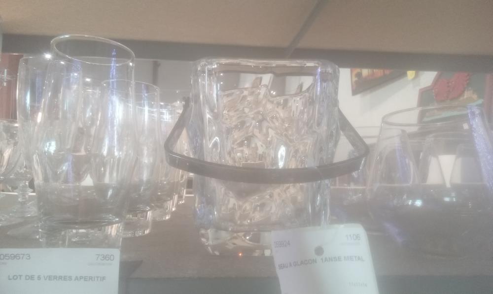 SEAU A GLACON  1ANSE METAL