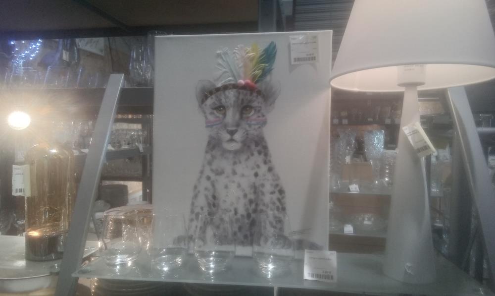 TABLEAU LE TIGRE ET PLUME