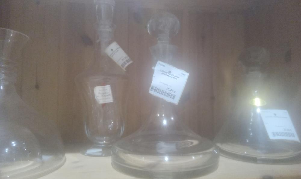 CARAFE A DECANTER VERRE+BOUCHON