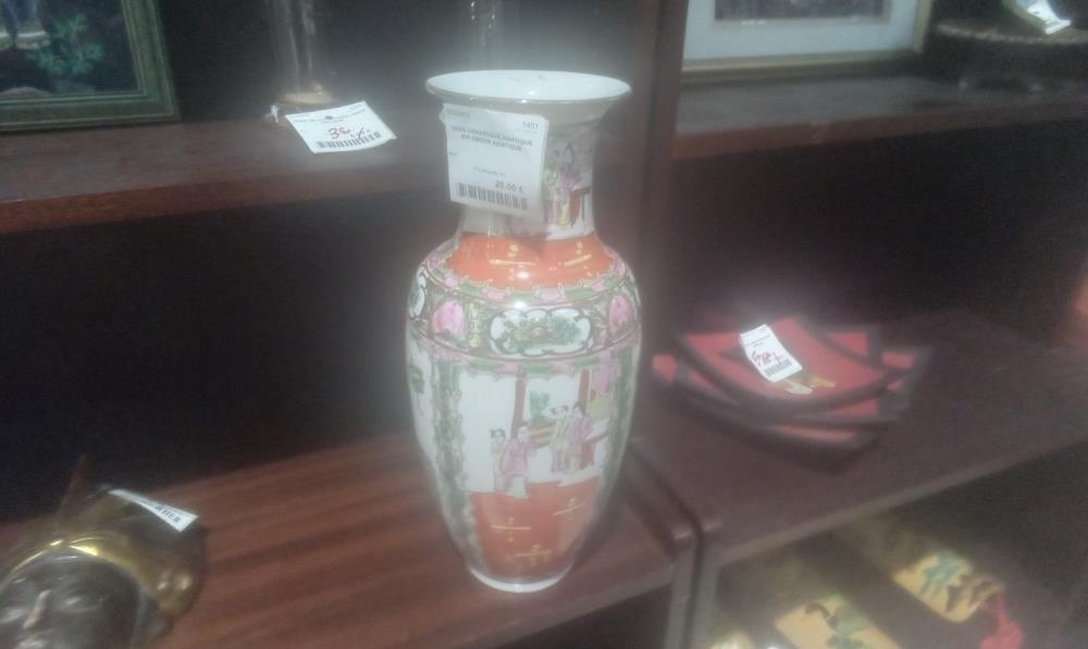 VASE CERAMIQUE ASIATIQUE GM DECOR ASIATIQUE