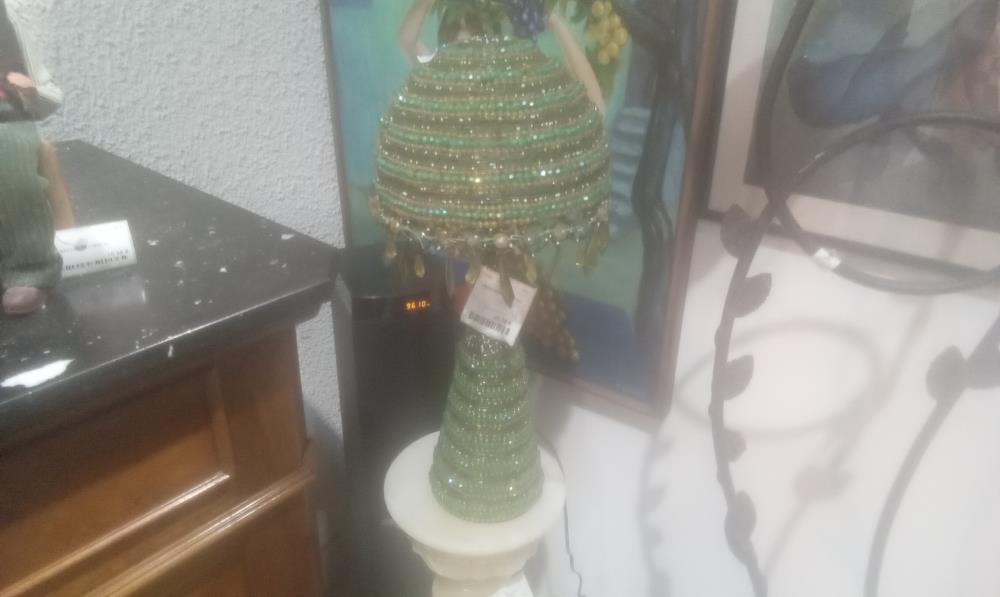 LAMPE PERLE VERTE GM