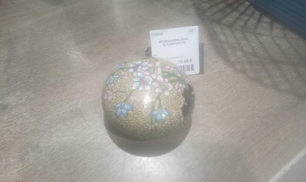 BONBONNIERE EMAIL CLOISSONNE PM