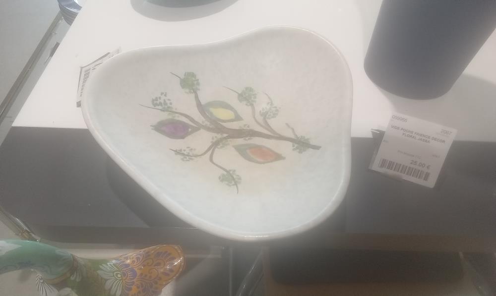 VIDE POCHE FAIENCE DECOR FLORAL JASBA