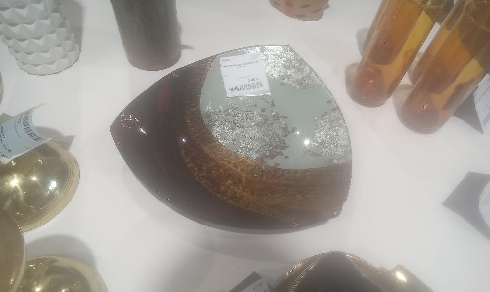 VIDE POCHE VERRE DESIGN EN L'ETAT