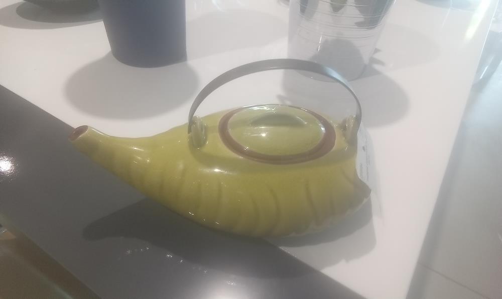 THEIERE CERAMIQUE 1ANSE METAL