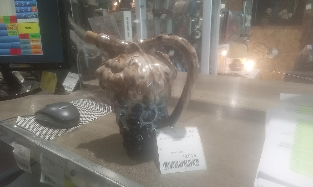 PICHET CERAMIQUE 1ANSE GRAPPE