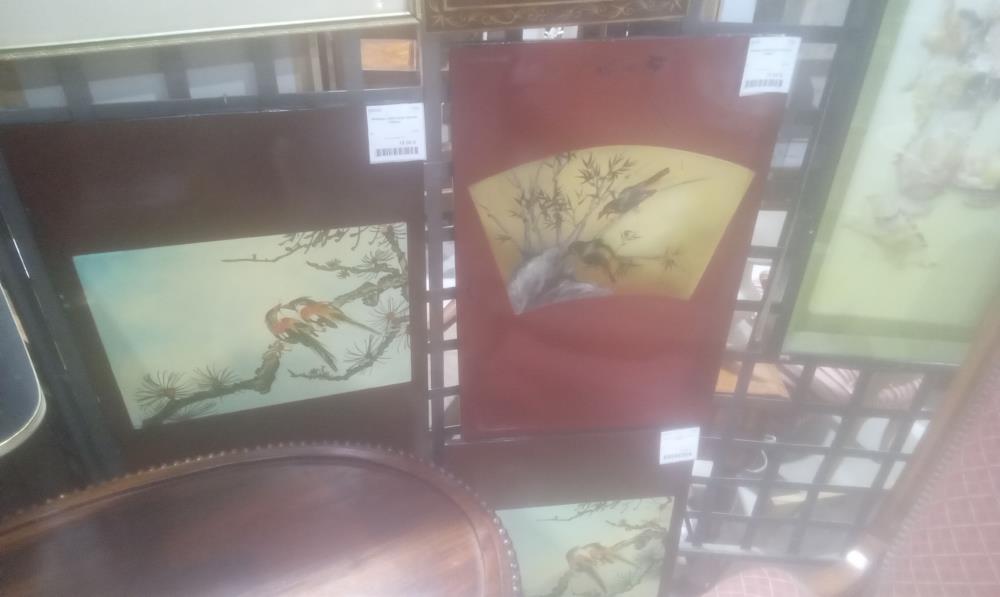 PANNEAU ASIATIQUE DECOR OISEAU