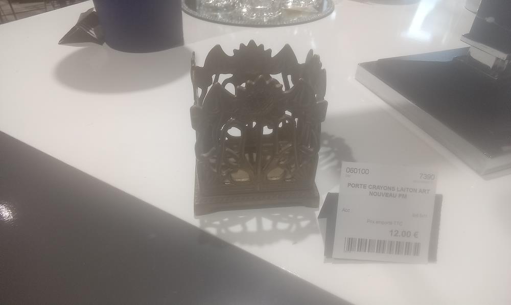 PORTE CRAYONS LAITON ART NOUVEAU PM