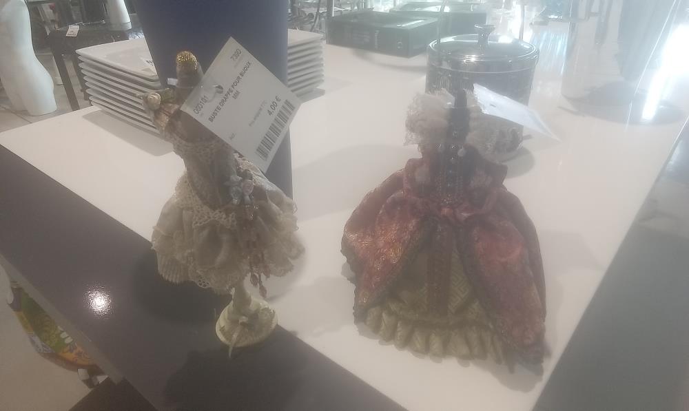 BUSTE DRAPPE POUR BIJOUX MM