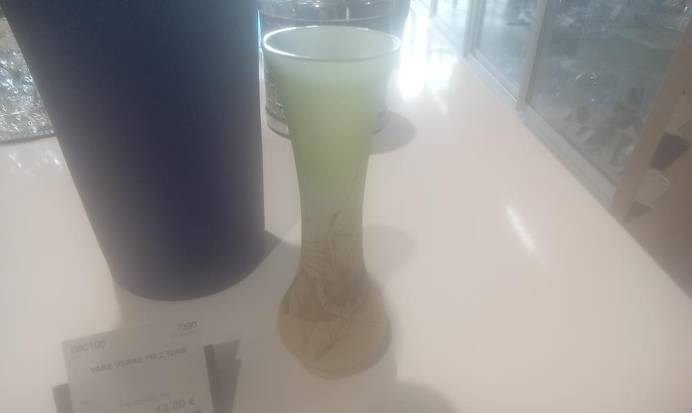 VASE VERRE PM 2 TONS