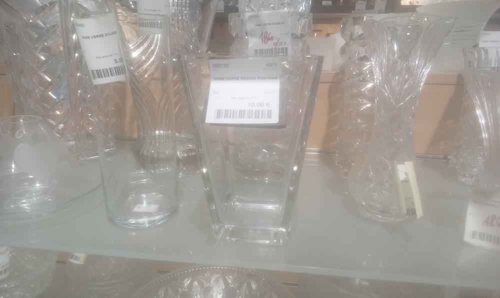 VASE VERRE DESIGN MONTANA