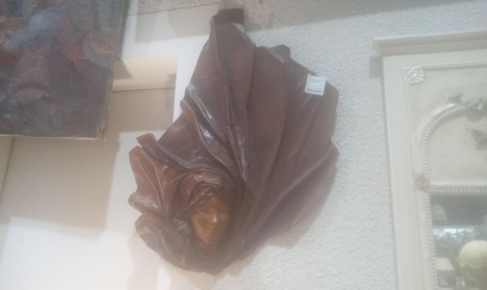 TABLEAU CUIR DE CORDOUE VISAGE FEMME