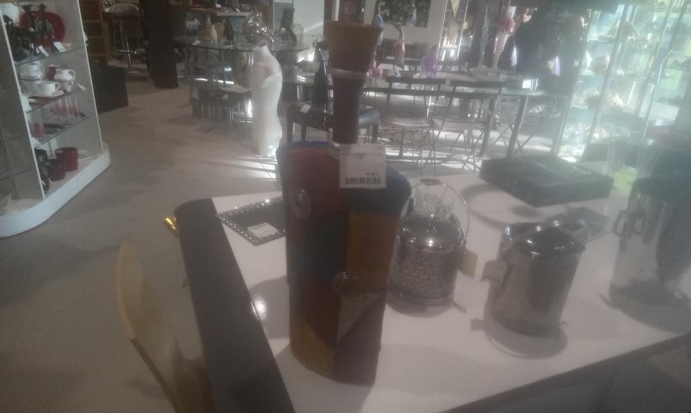 VASE EN RESINE MULTICOLORE GM