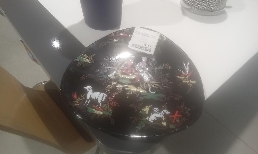 ASSIETTE DECORATIVE LES SAISONS EMAUX DE LONGWY