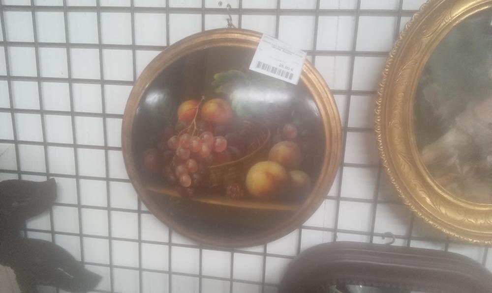 MEDAILLON RONS CADRE DORE DECOR  FRUITS