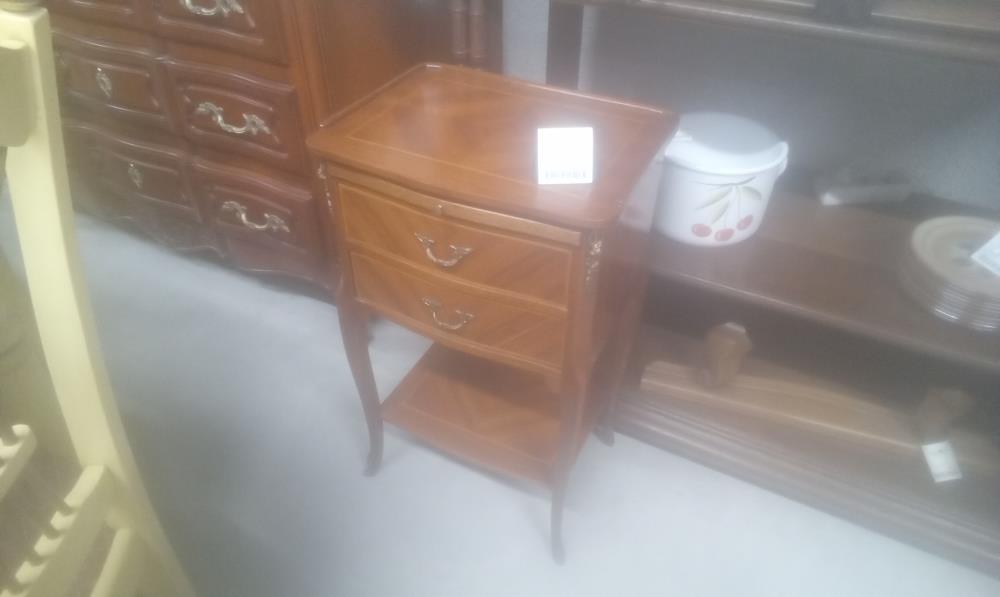 CHEVET MARQUETE 2 TIROIRS+1 TABLETTE