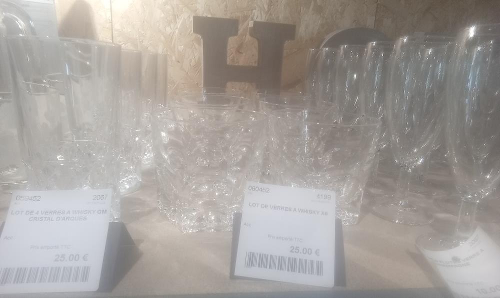 LOT DE VERRES A WHISKY X6