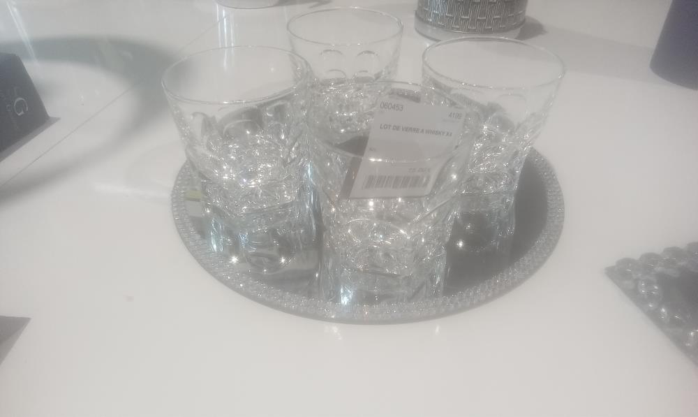 LOT DE VERRE A WHISKY X4