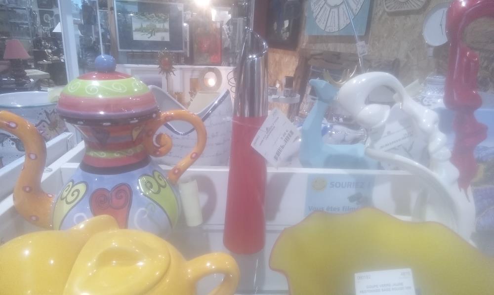 VASE FUT DESIGN 2 TONS CERAMIQUE