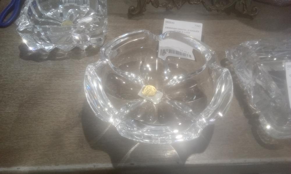 CENDRIER CRISTAL D'ARQUES MODELE LUDE