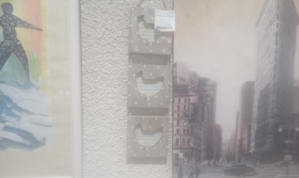 PORTE PHOTO BOIS ET POULE