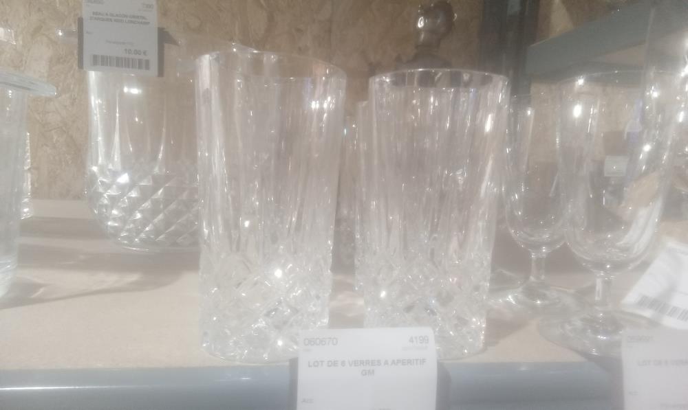 LOT DE 6 VERRES A APERITIF GM