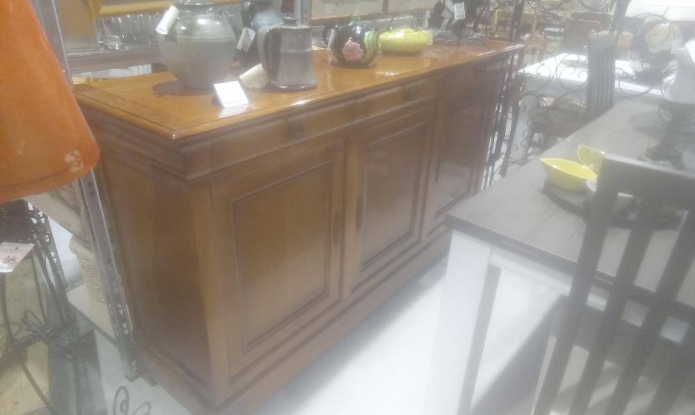 ENFILADE STYLE LOUIS PHILIPPE MERISIER 3 PORTES+3 TIROIRS