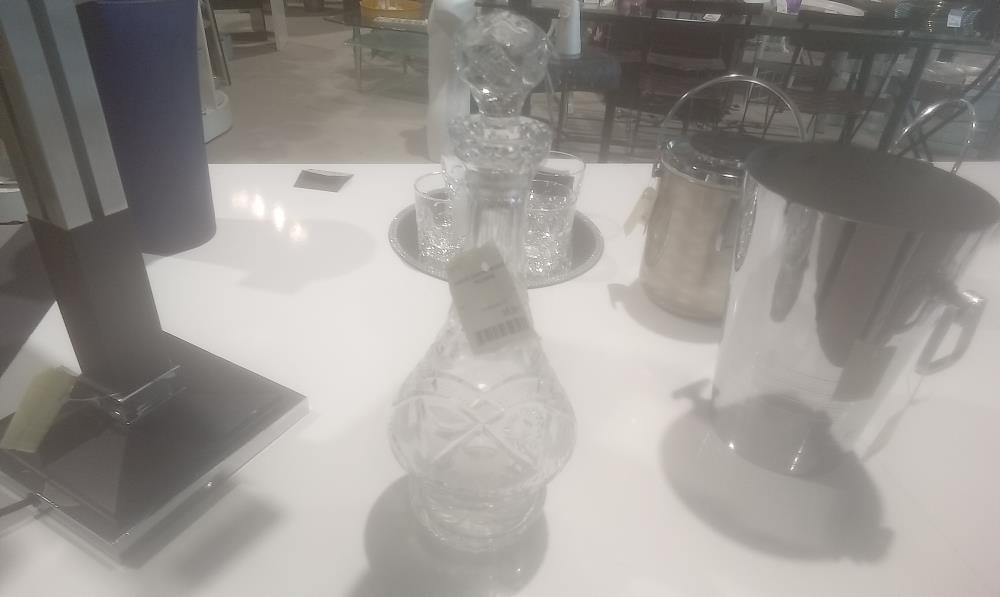 CARAFE CRISTAL+BOUCHON POLOGNE