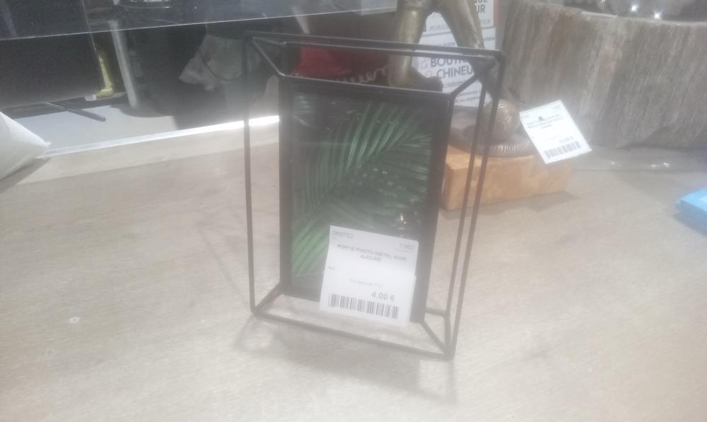 PORTE PHOTO METAL NOIR AJOURE