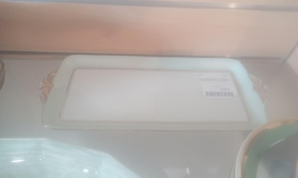 PLAT CERAMIQUE 2 TENANTS BORDURE VERTE ET DOREE