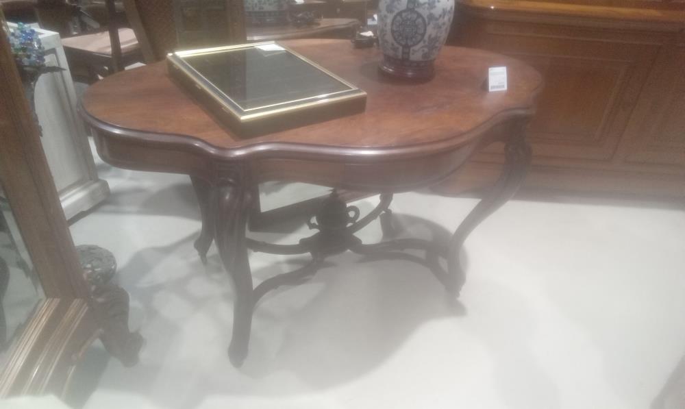 TABLE GUERIDON NAPOLEON III 2TIROIRS PLATEAU EN L'ETAT