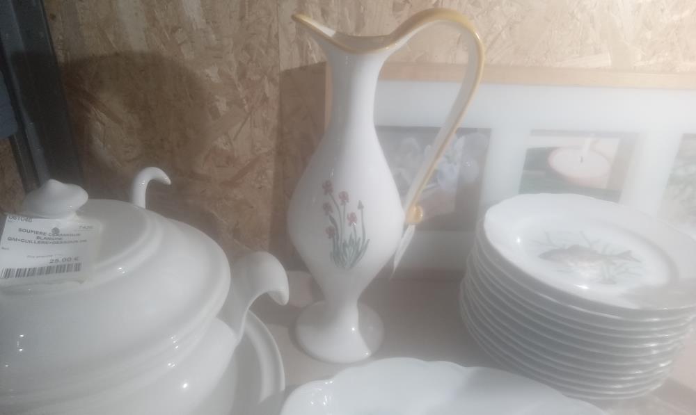 VASE CERAMIQUE 1ANSE DECOR LAVANDE DIEULEFIT