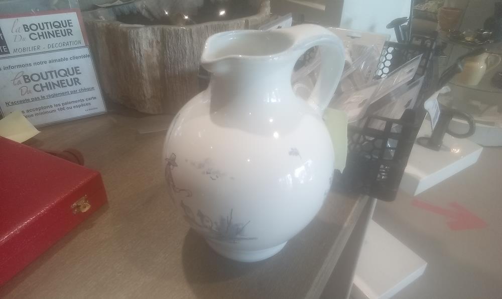 PICHET POTERIE LA CHAPELLE 1ANSE  DECOR PECHEUR