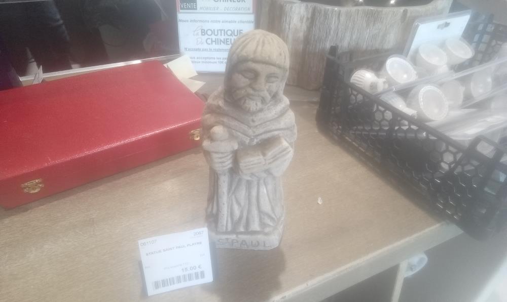 STATUE SAINT PAUL PLATRE