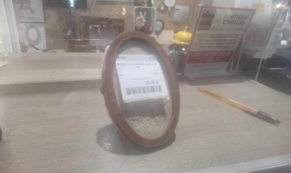 PORTE PHOTO OVALE PLACAGE PM