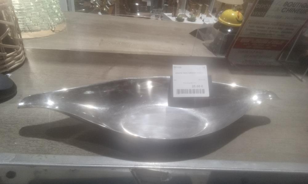 COUPE INOX DESIGN OVALE
