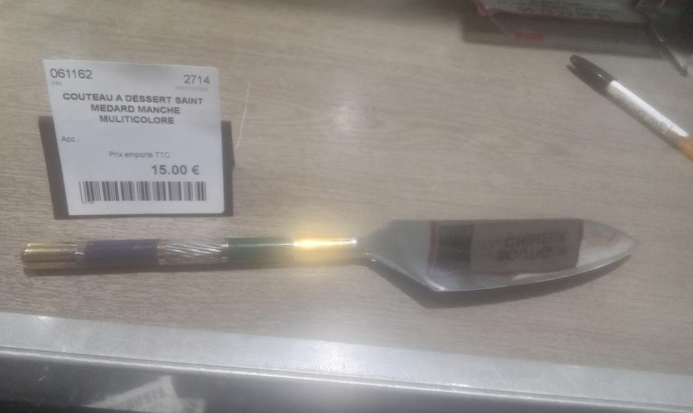 COUTEAU A DESSERT SAINT MEDARD MANCHE MULITICOLORE