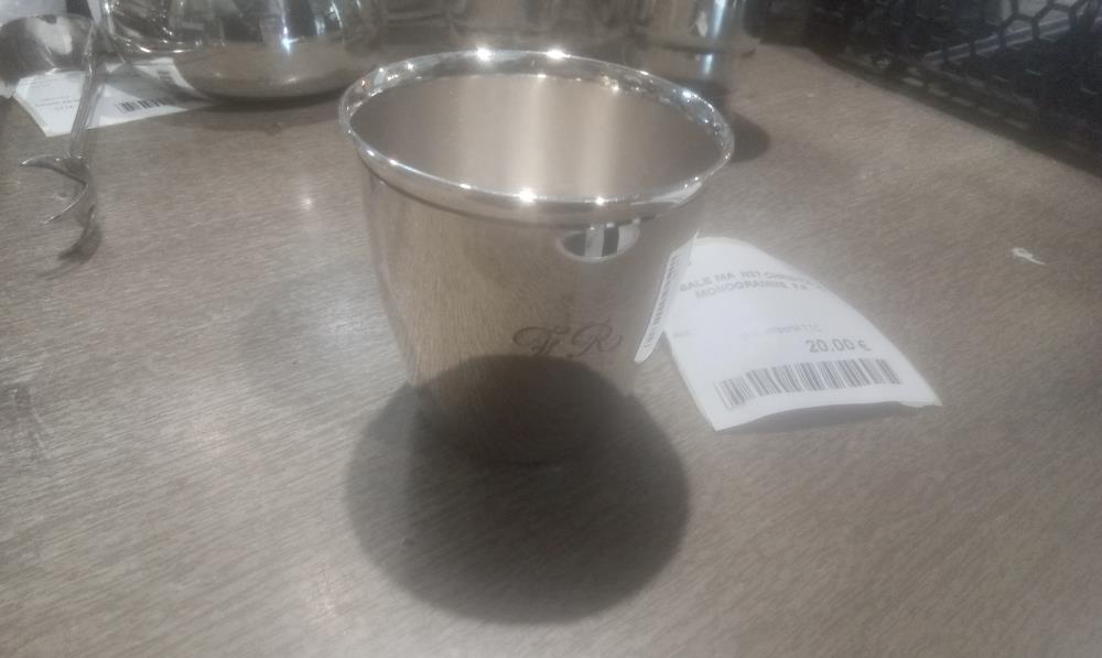 TIMBALE MA  N37 CHRISTOFLE MONOGRAMME  F.R