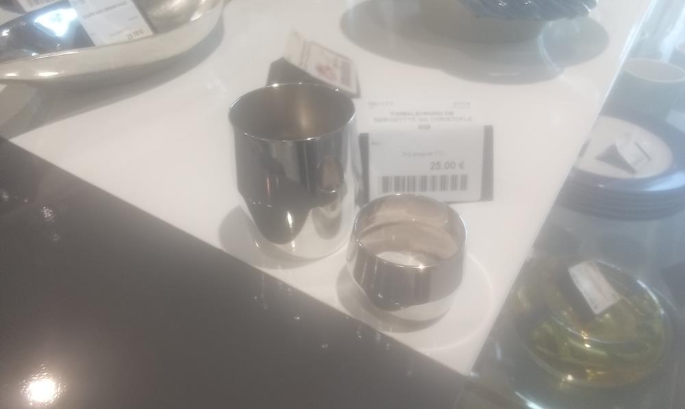 TIMBALE+ROND DE SERVIETTTE MA CHRISTOFLE N39