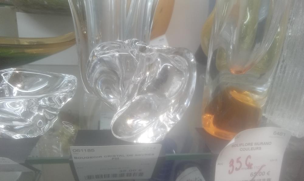 BOUGEOIR CRISTAL DE SEVRES PM