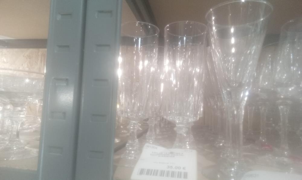 LOT DE 12 FLUTES A CHAMPAGNE CRISTAL D'ARQUES