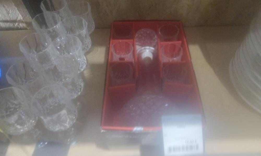 SERVICE CRISTAL D'ARQUES 7 PIECES