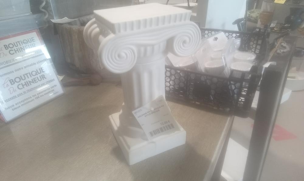COLONNE EN CERAMIQUE PM STYLE GRECQUE