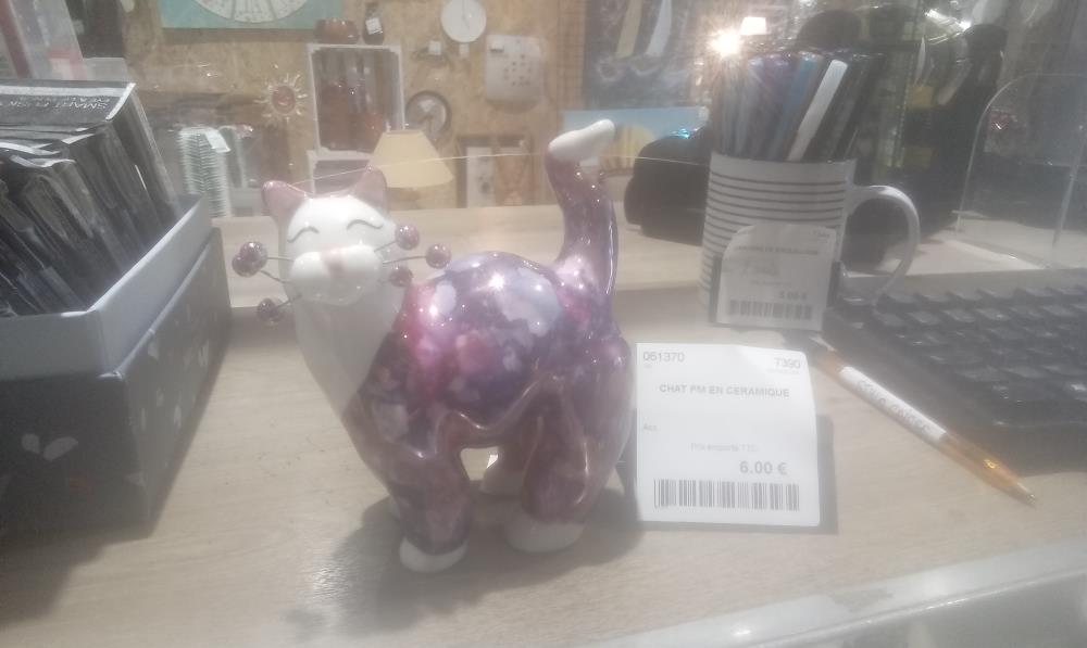 CHAT PM EN CERAMIQUE