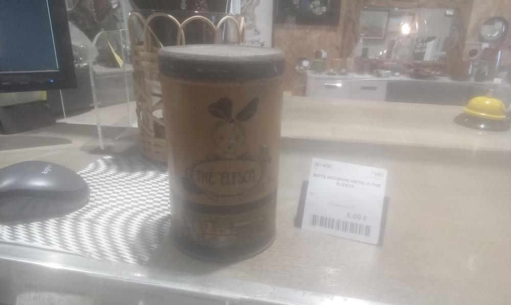 BOITE ANCIENNE METAL A THE  ELESCA